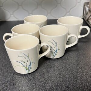 Set of Five Vintage Correlle Coastal Breeze Mugs